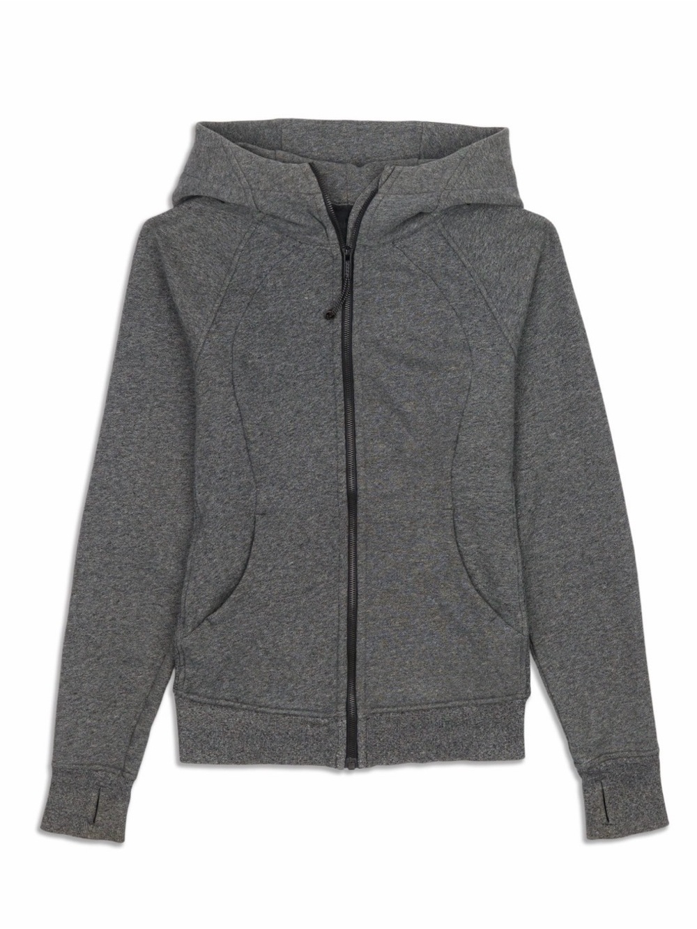 Lululemon Scuba Hoodie Heathered Speckled Black Women’s Size 2